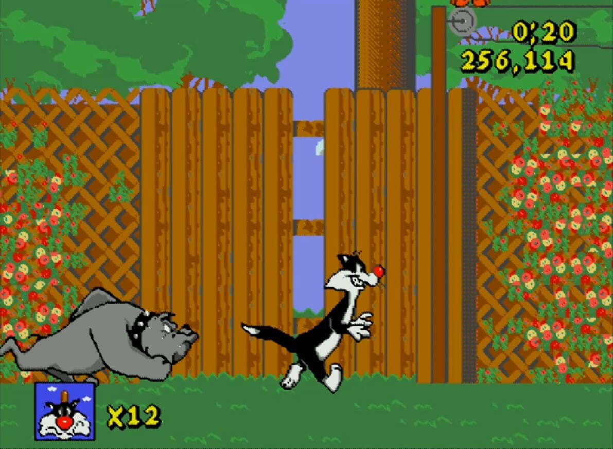 Sylvester & Tweety - геймплей игры Sega Mega Drive\Genesis